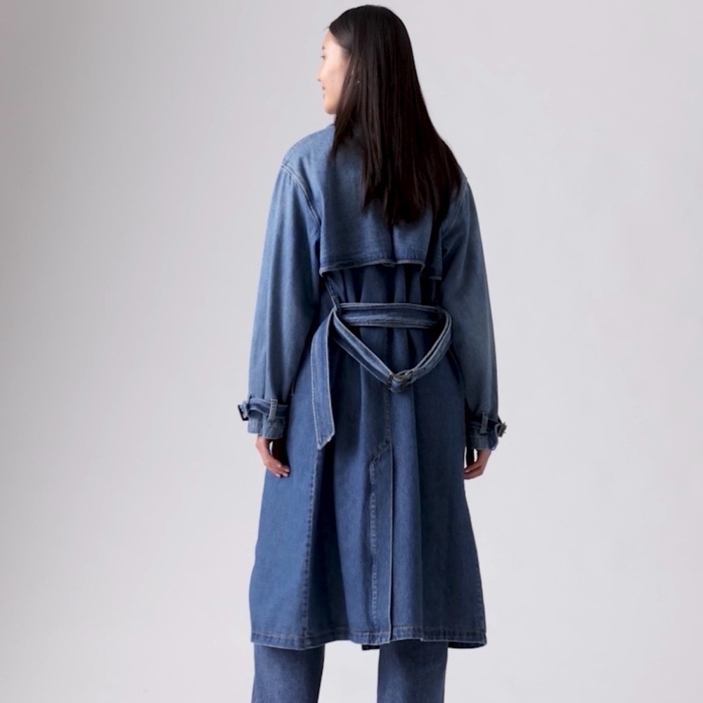 Premium Levi Strauss Blue Denim Tench Jacket